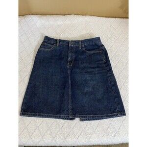 Vintage Nautica Denim Jean Skirt USA Made With Pockets Women’s Size 10
